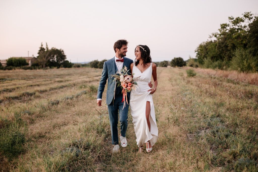 Couple de mariés à Richerenches